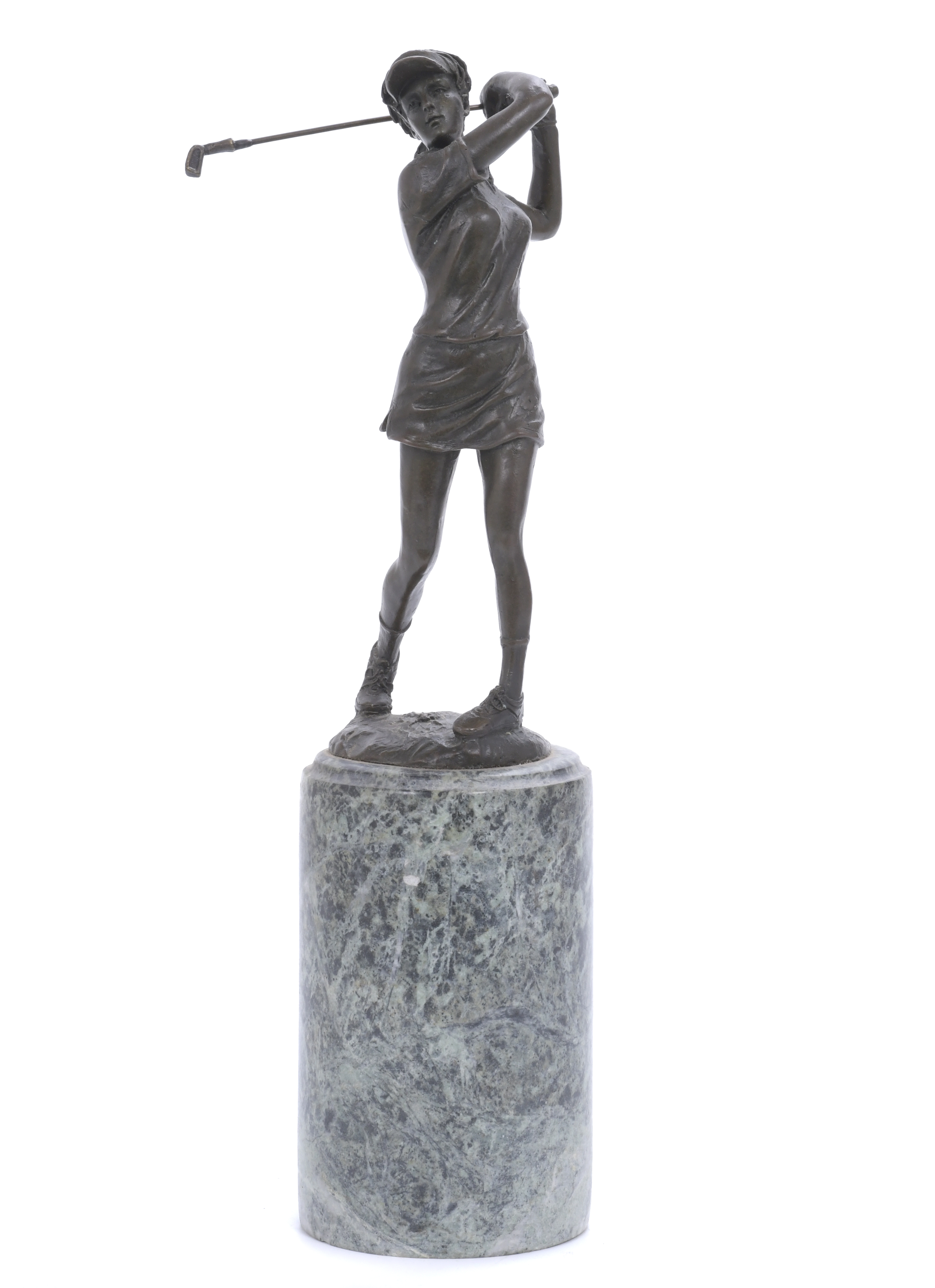 GOLF PLAYER SCULPTURE.