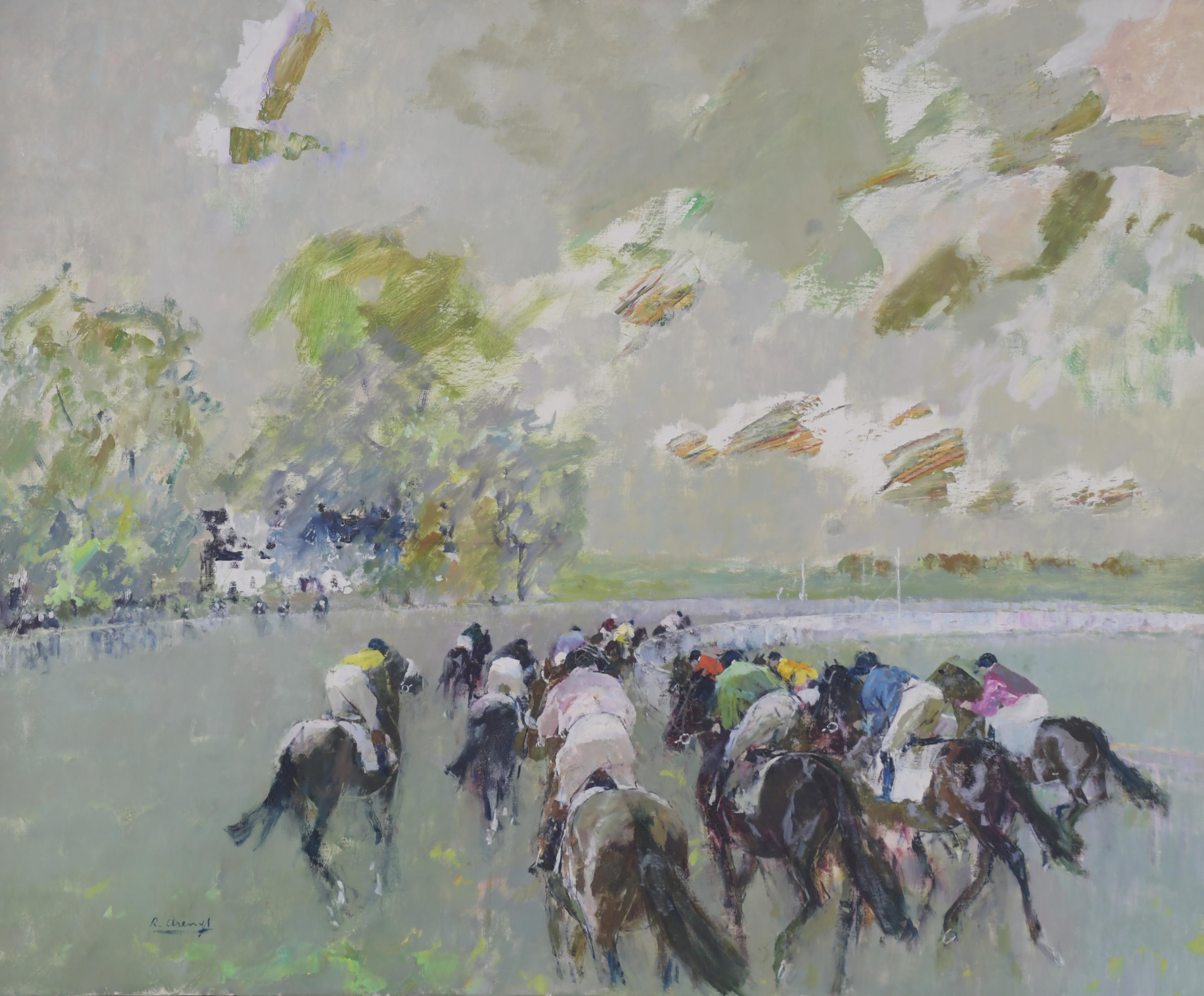 RICARD ARENYS GALDON (1914-1977). "HORSE RACE".