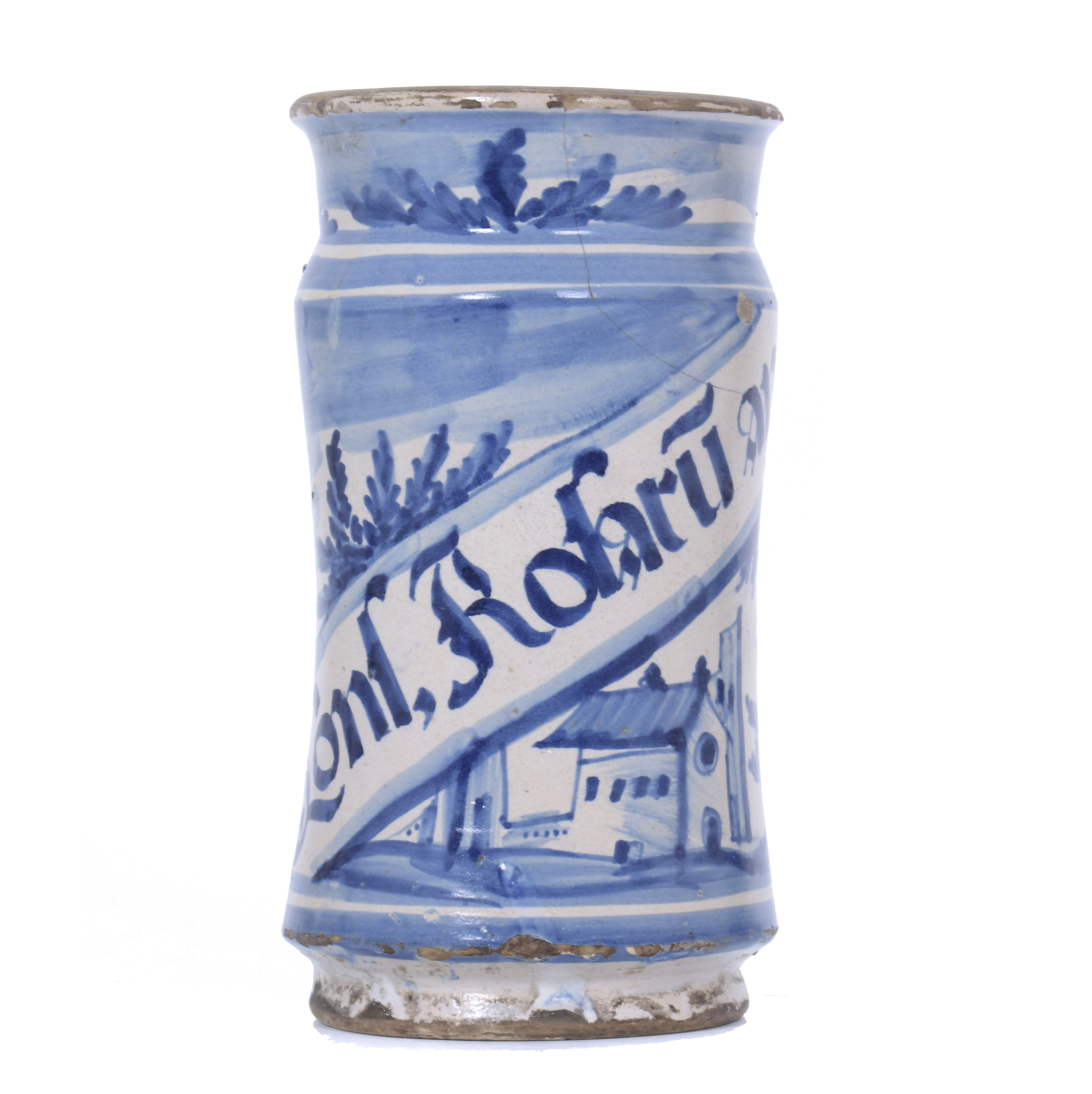 PHARMACY JAR IN CATALAN POTTERY, 18TH CENTURY.