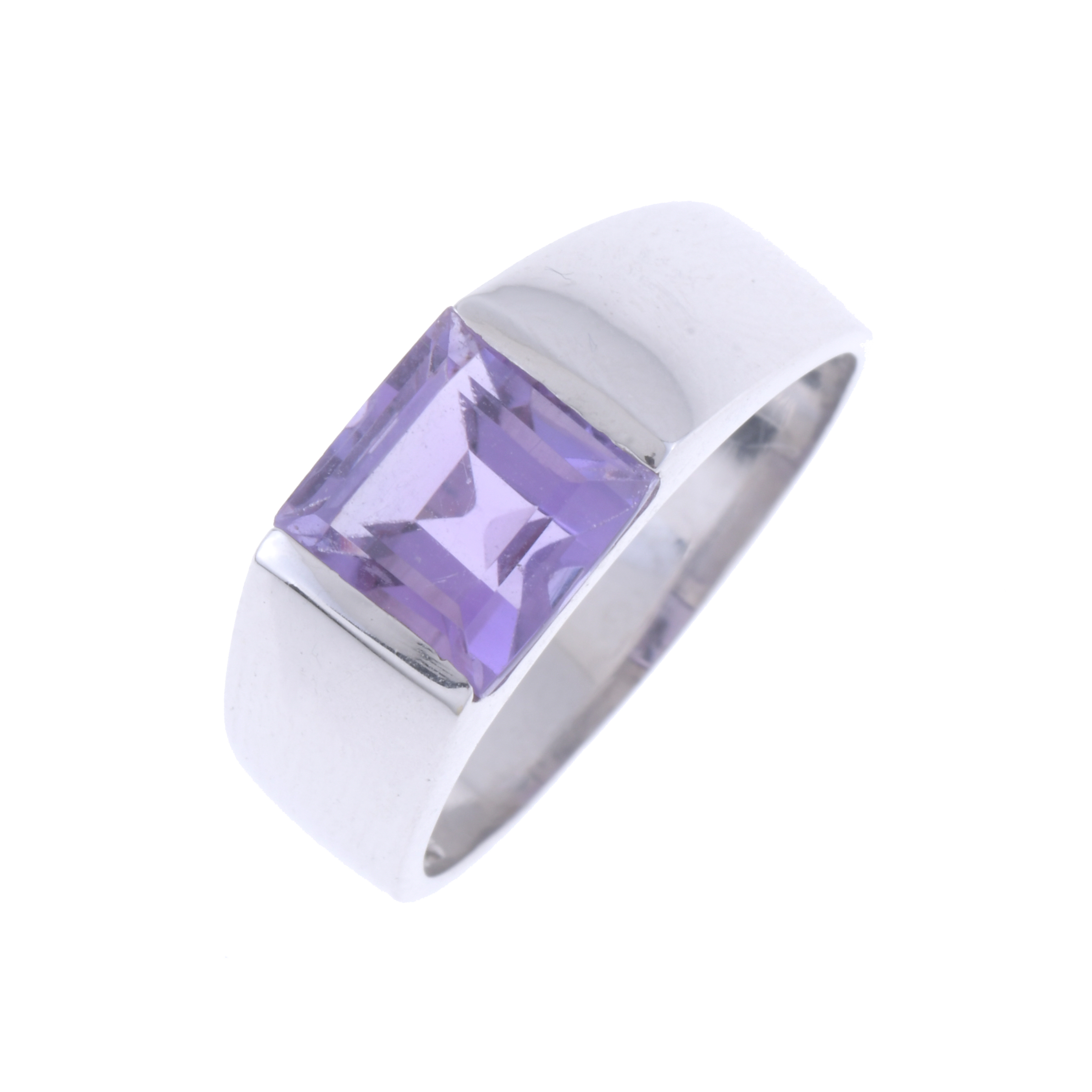 SIGNET RING WITH AMETHYST.