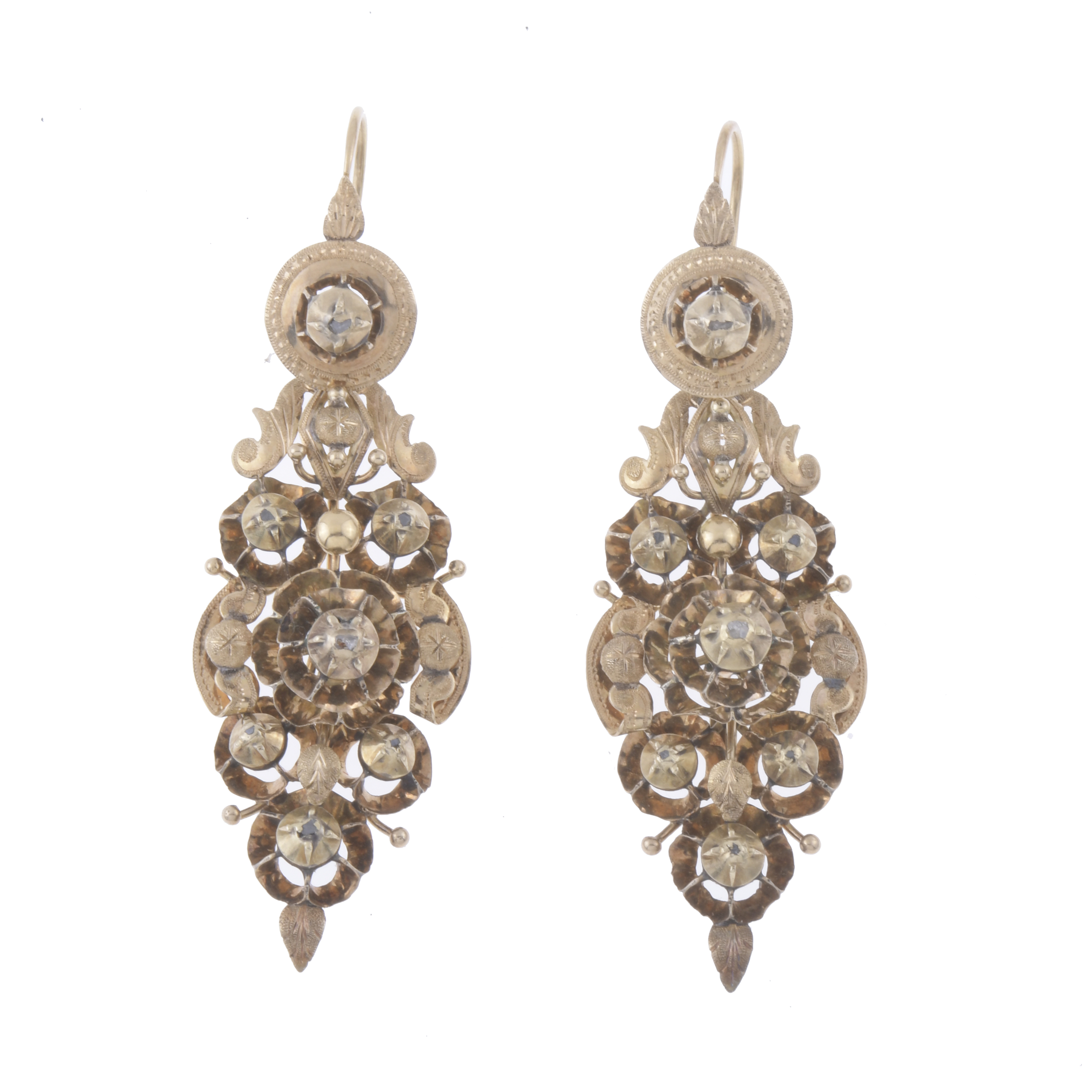 ELIZABETHAN LONG EARRINGS.