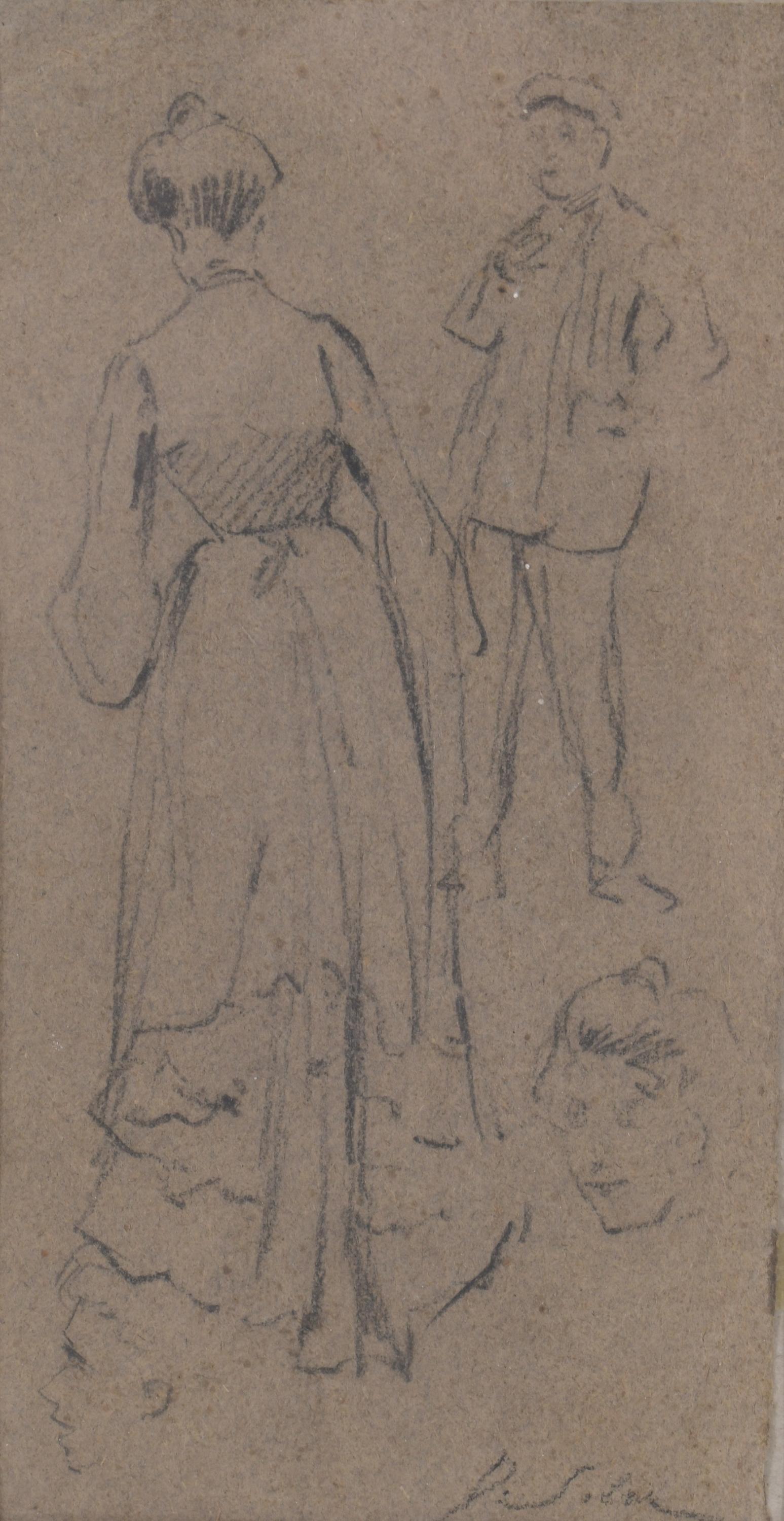 DOMINGO SOLER (1871-1951). STUDY FOR FIGURES.