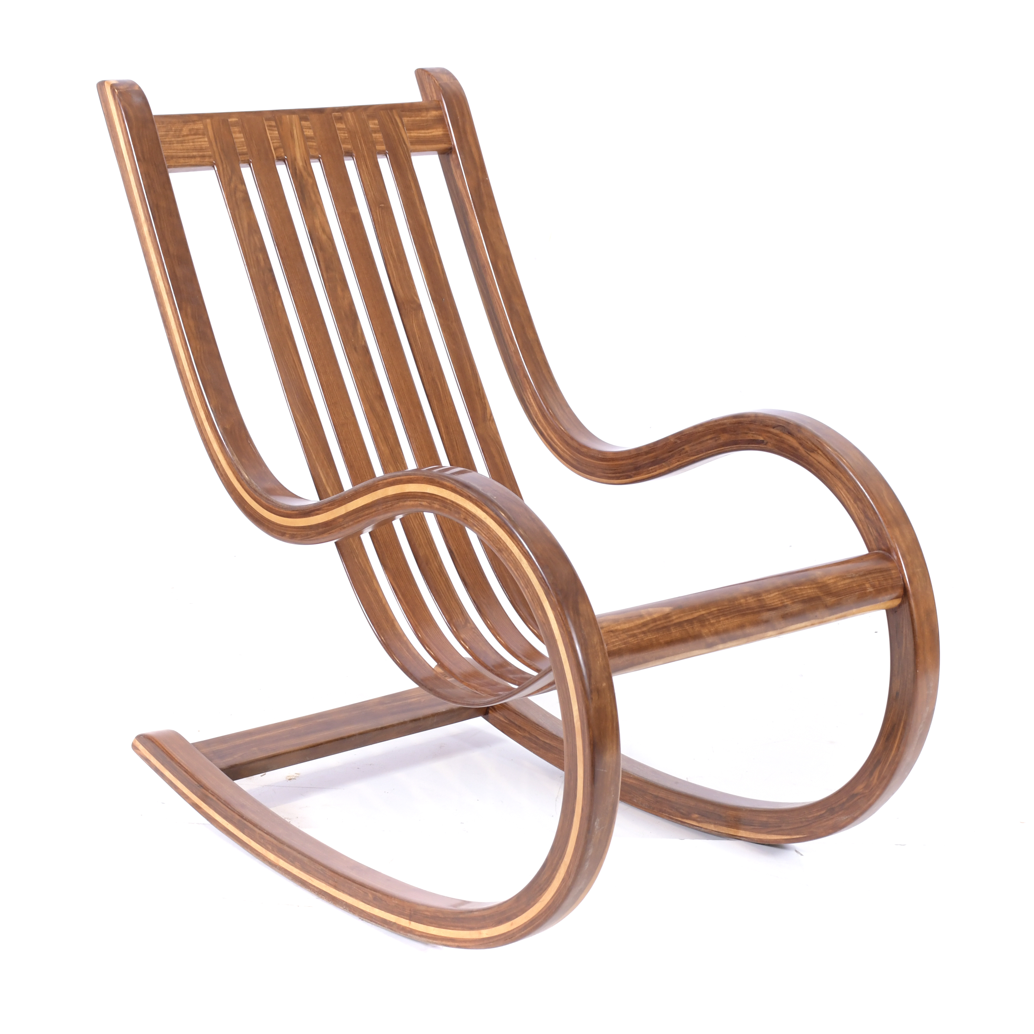 SALVADOR VIDAL. CHE-CHENT ROCKING CHAIR, CIRCA 1970.