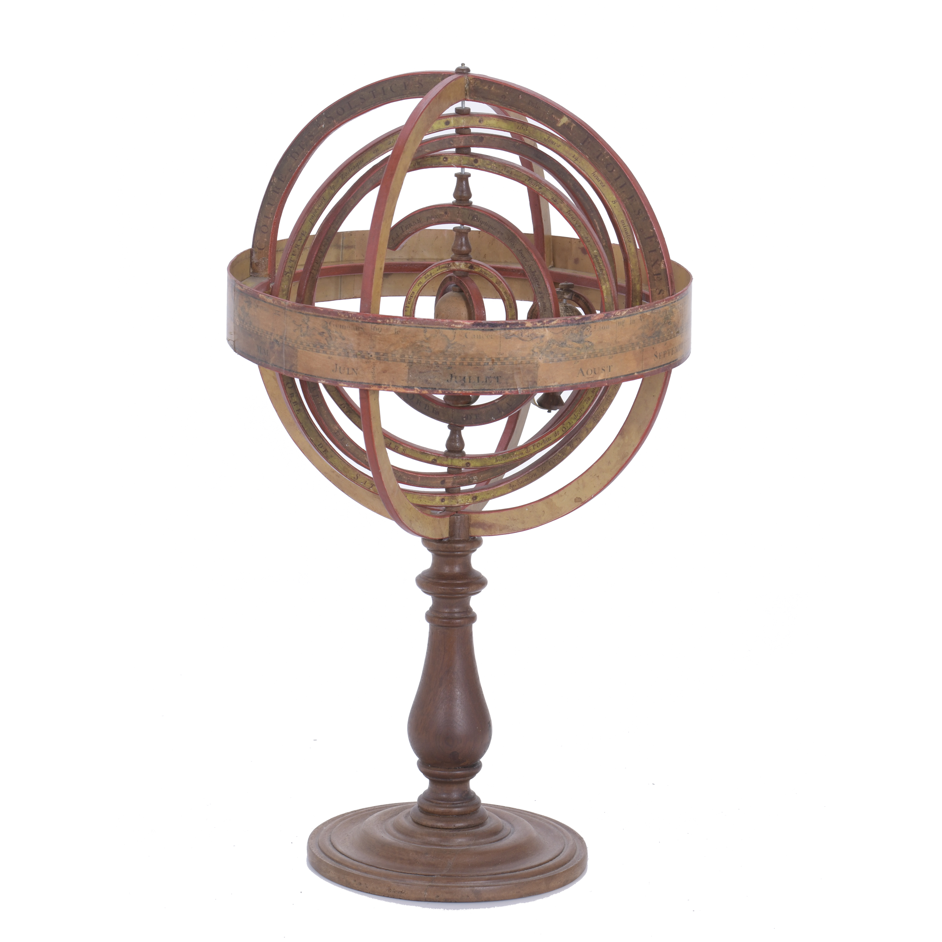 FRENCH HELIOCENTRIC ARMILLARY SPHERE, 20TH CENTURY. 