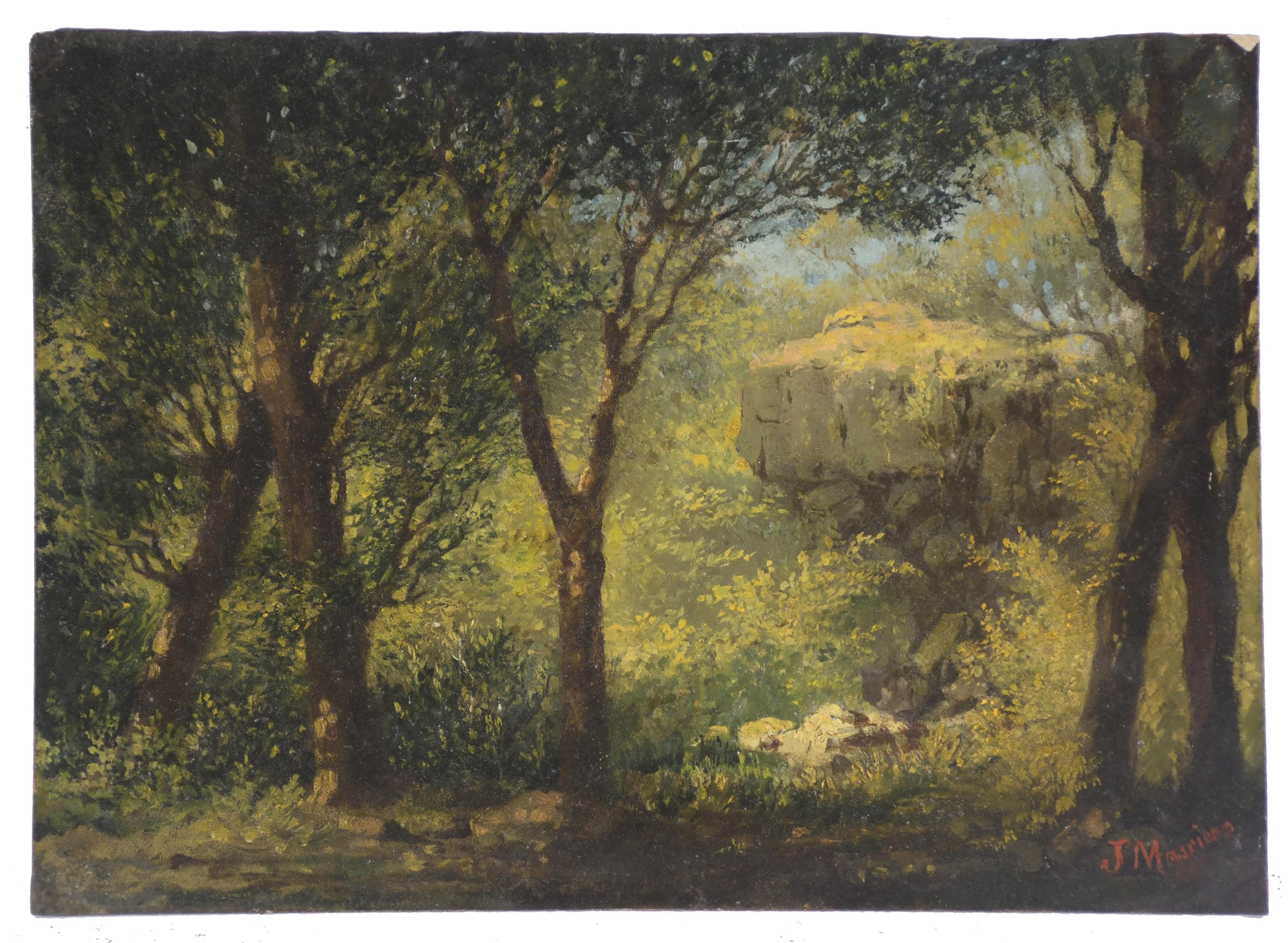 JOSEP MASRIERA I MANOVENS (1841-1912) "PAISAJE".