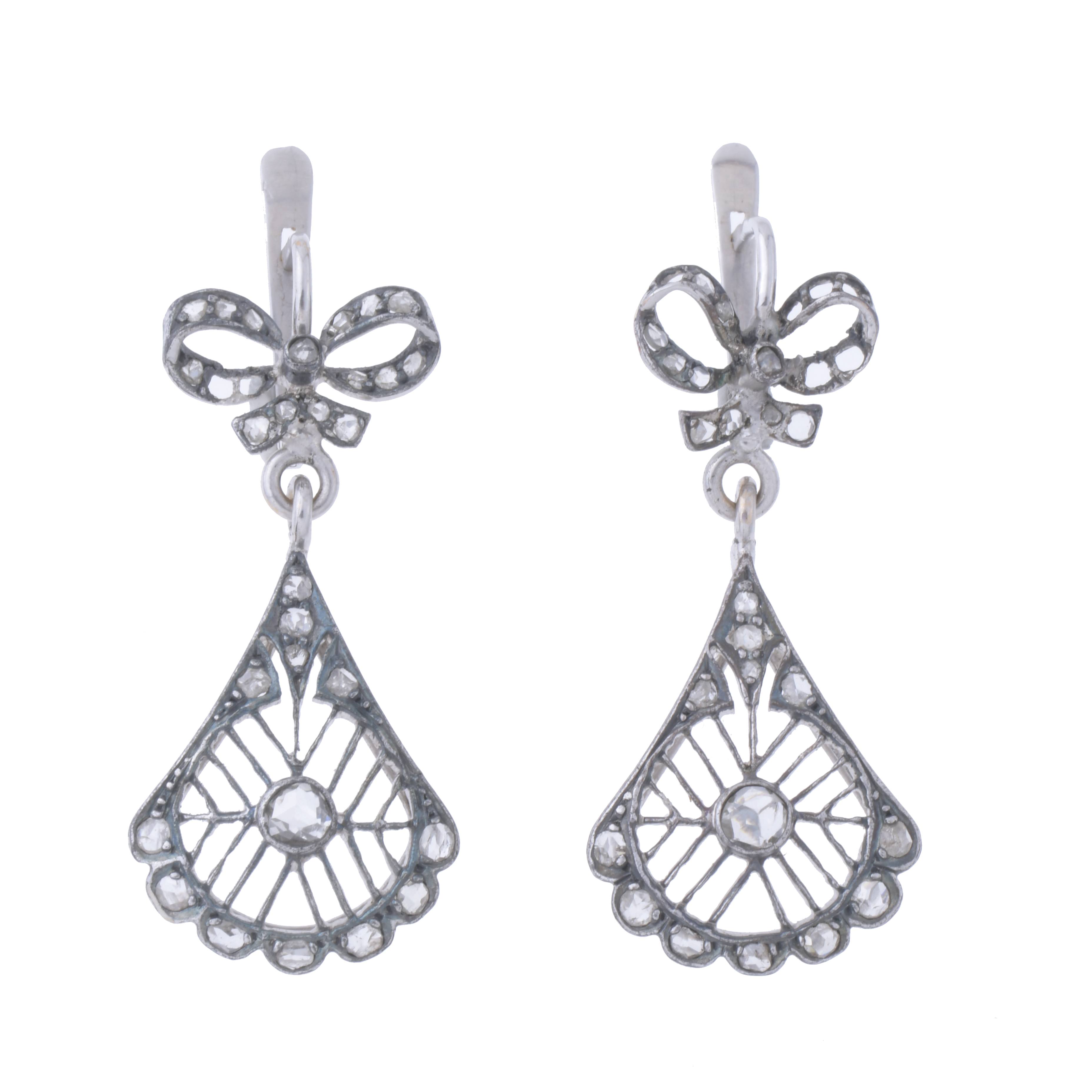 PENDIENTES BELLE ÉPOQUE CON DIAMANTES