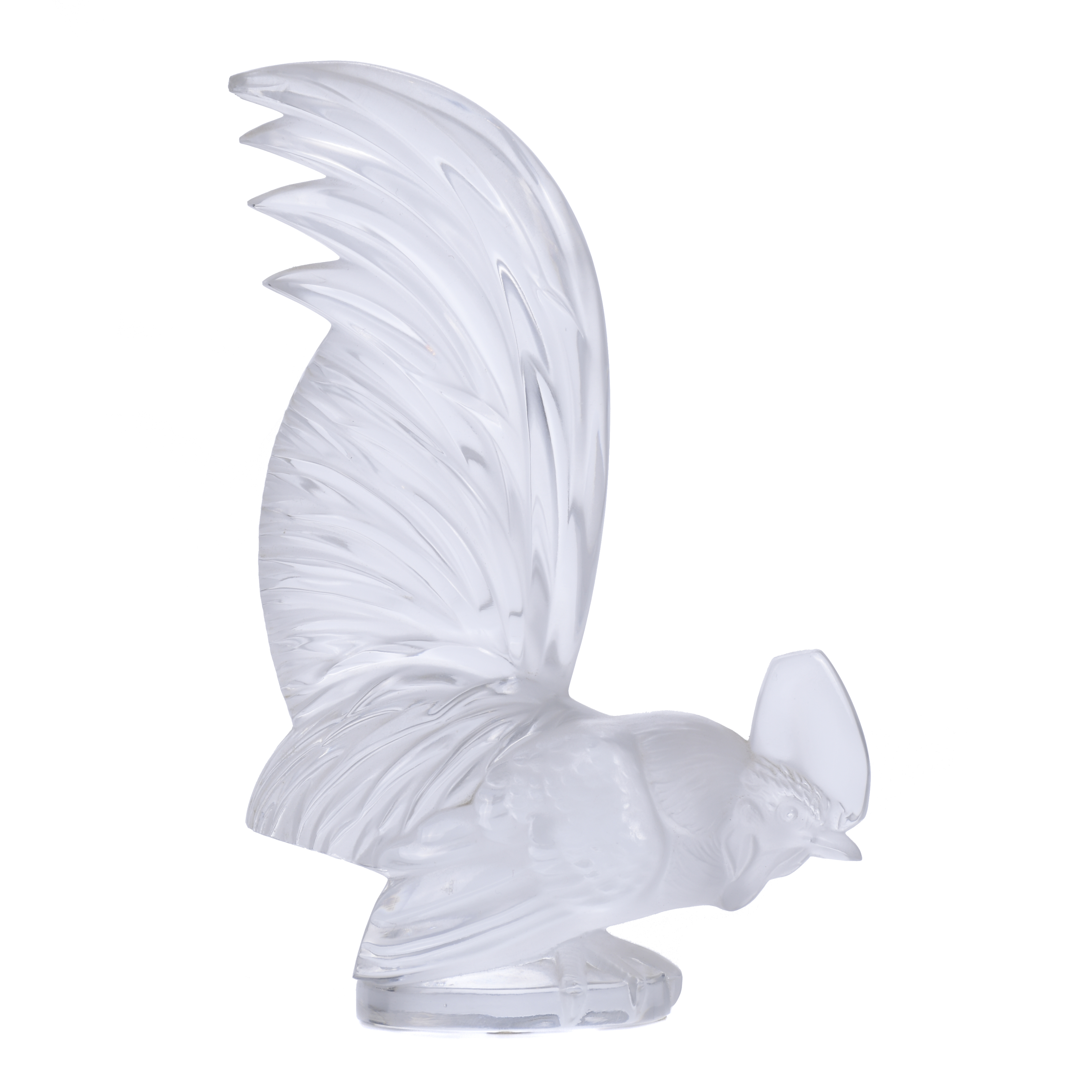 LALIQUE. PISAPAPELES MODELO "COQ NAIN", DISEÑADO EN 1928. 