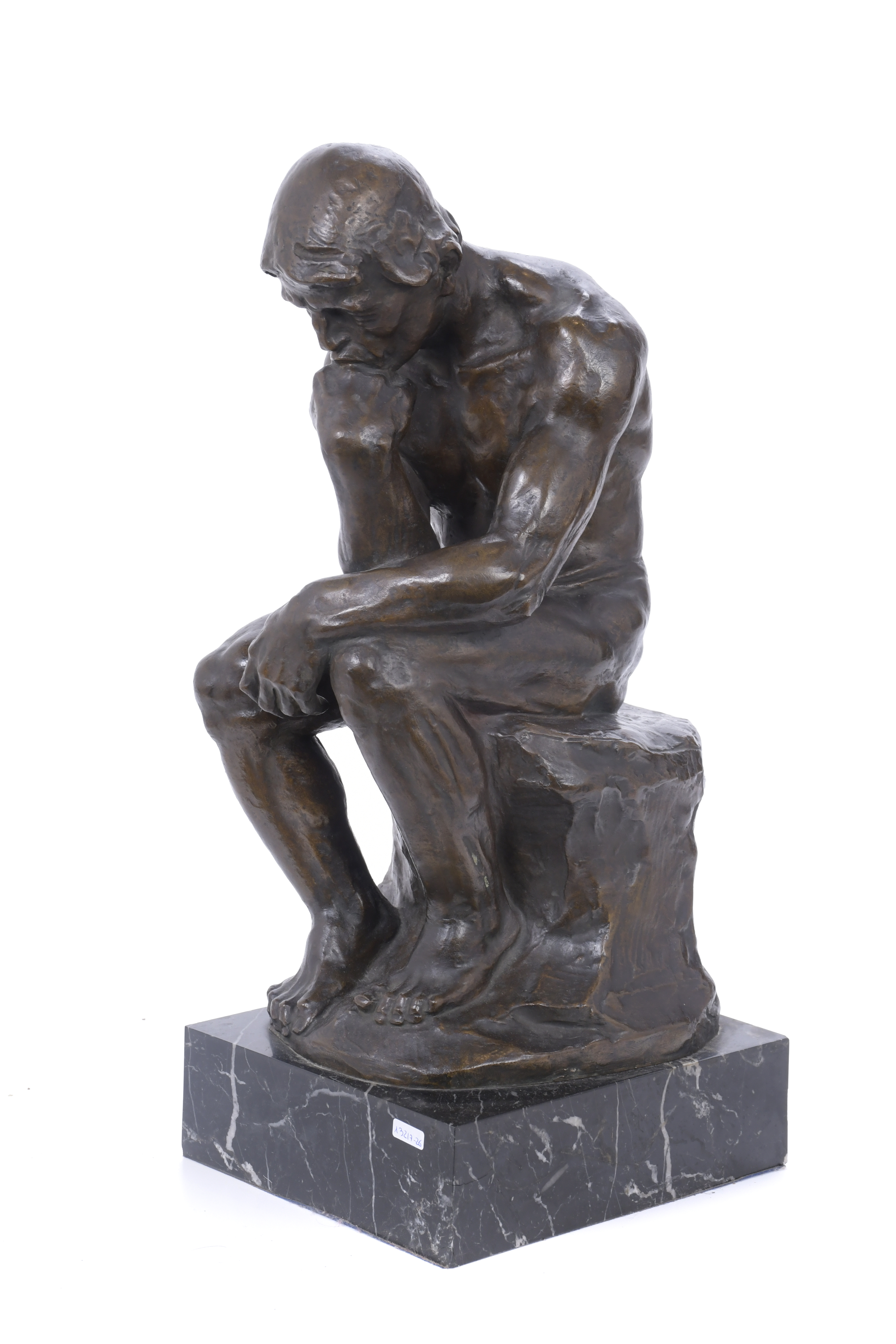 D. SEGUI. ‘THE THINKER’ BY AUGUSTE RODIN, MID 20TH CENTURY. 