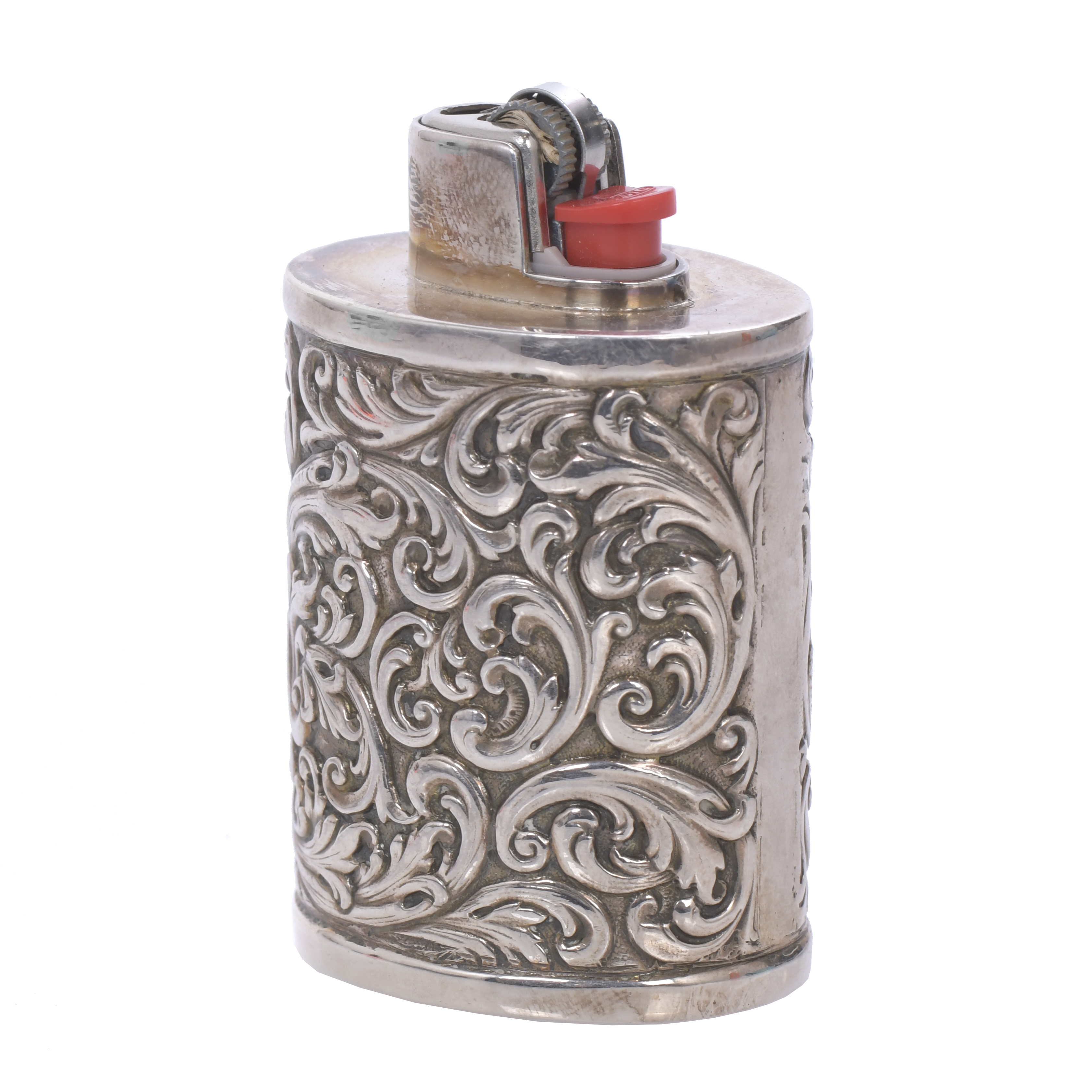 SILVER LIGHTER CASE, 20TH CENTURY. 