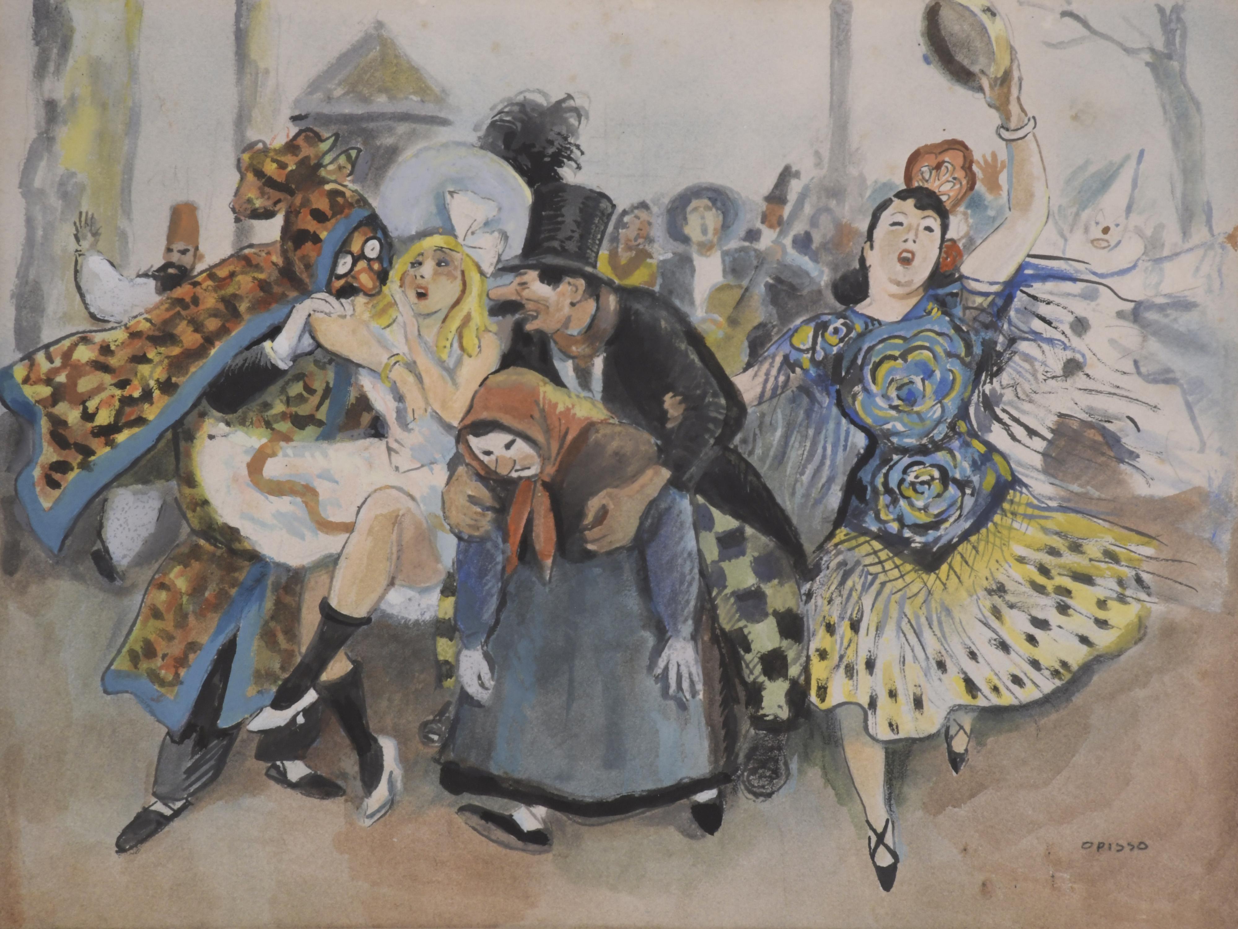 RICARD OPISSO (1880-1966). "CARNIVAL".