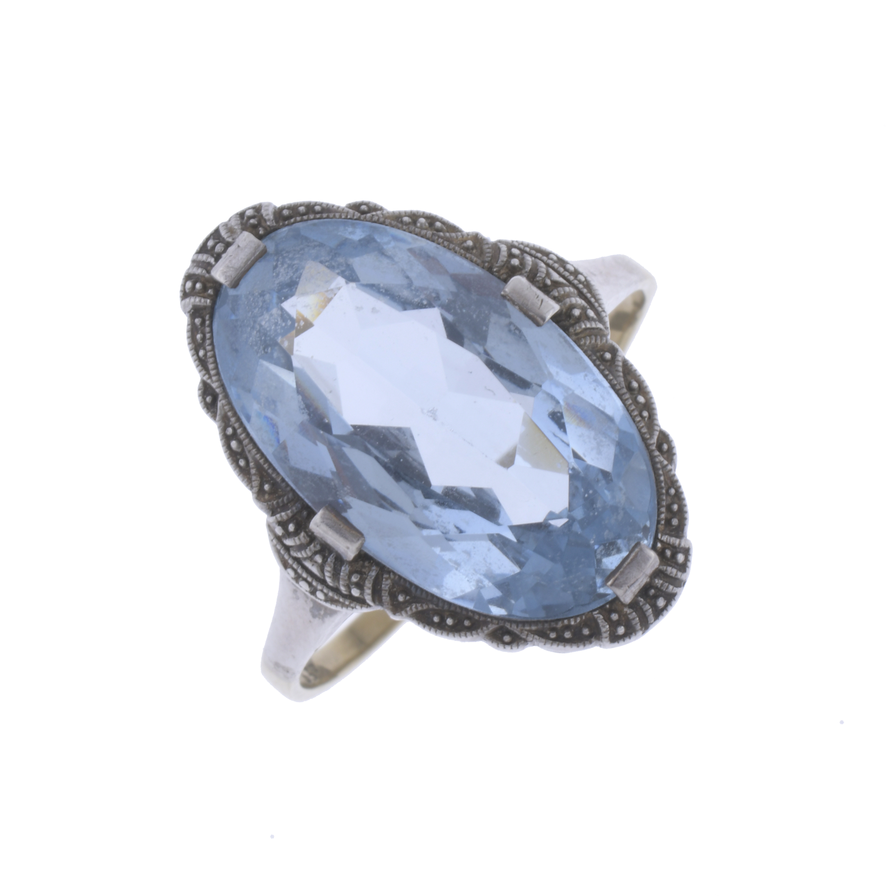 BELLE ÉPOQUE RING WITH AQUAMARINE