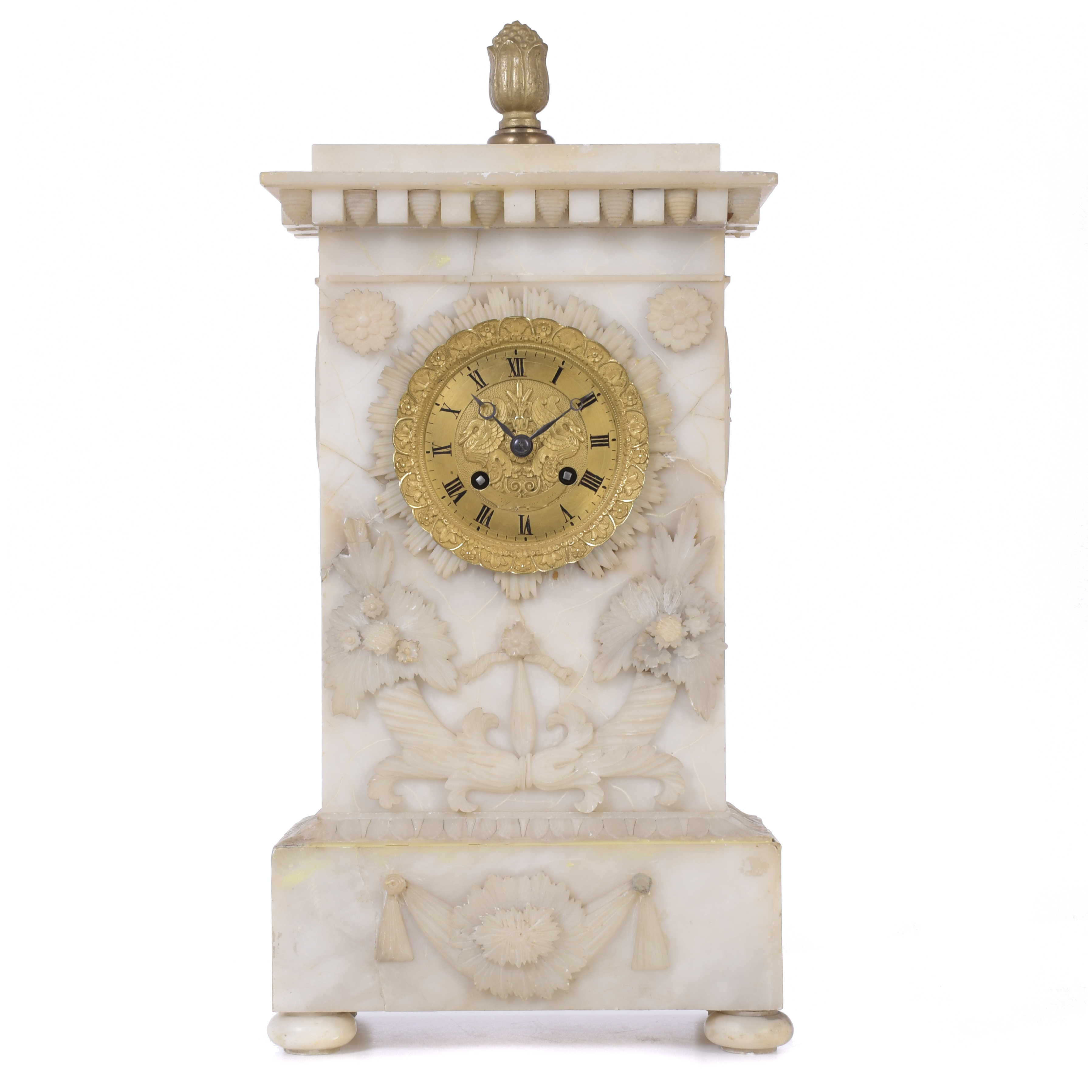 EMPIRE - CHARLES X TABLE CLOCK, CIRCA 1815 - 1825.