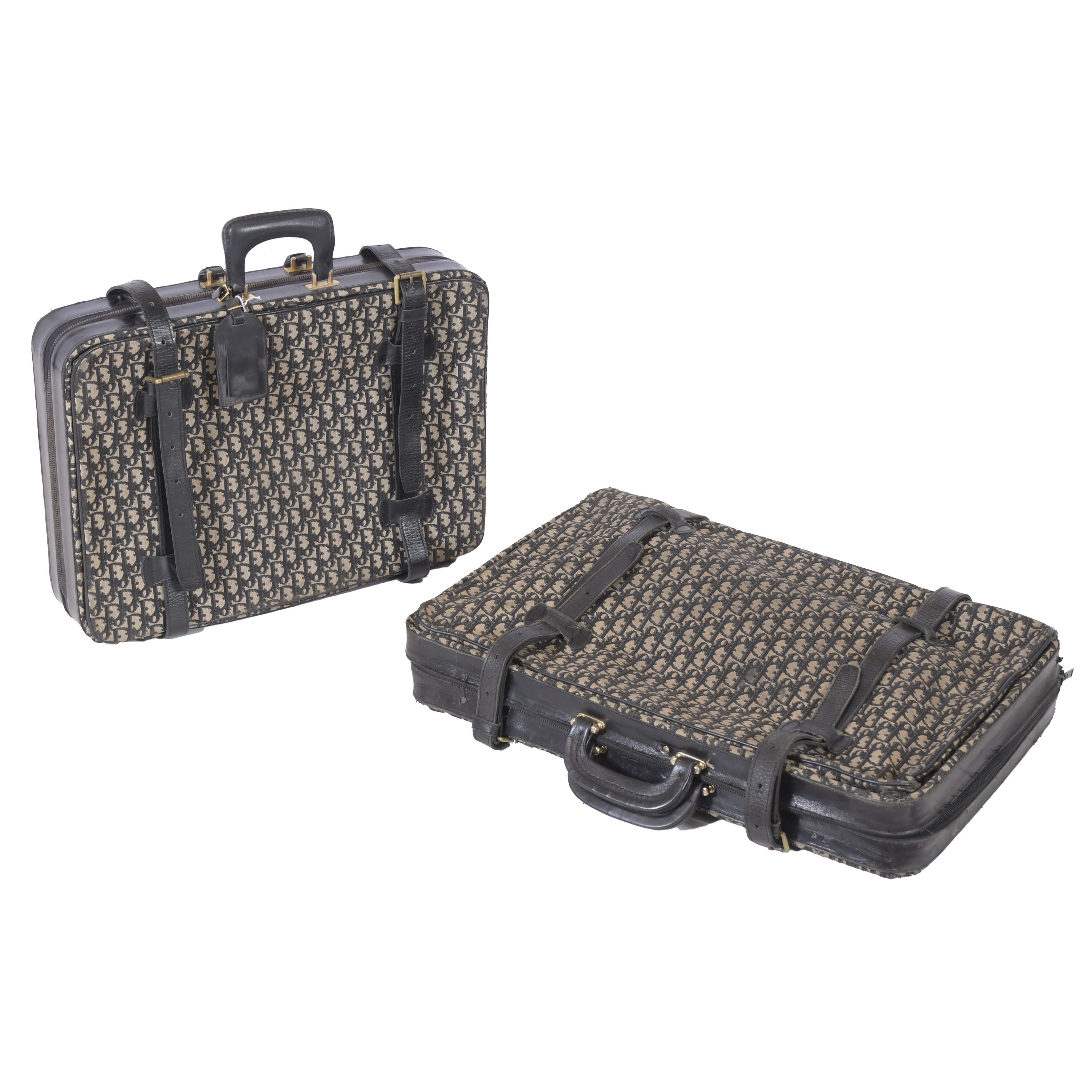 CHRISTIAN DIOR. LOT OF TWO DIOR SUITCASES.