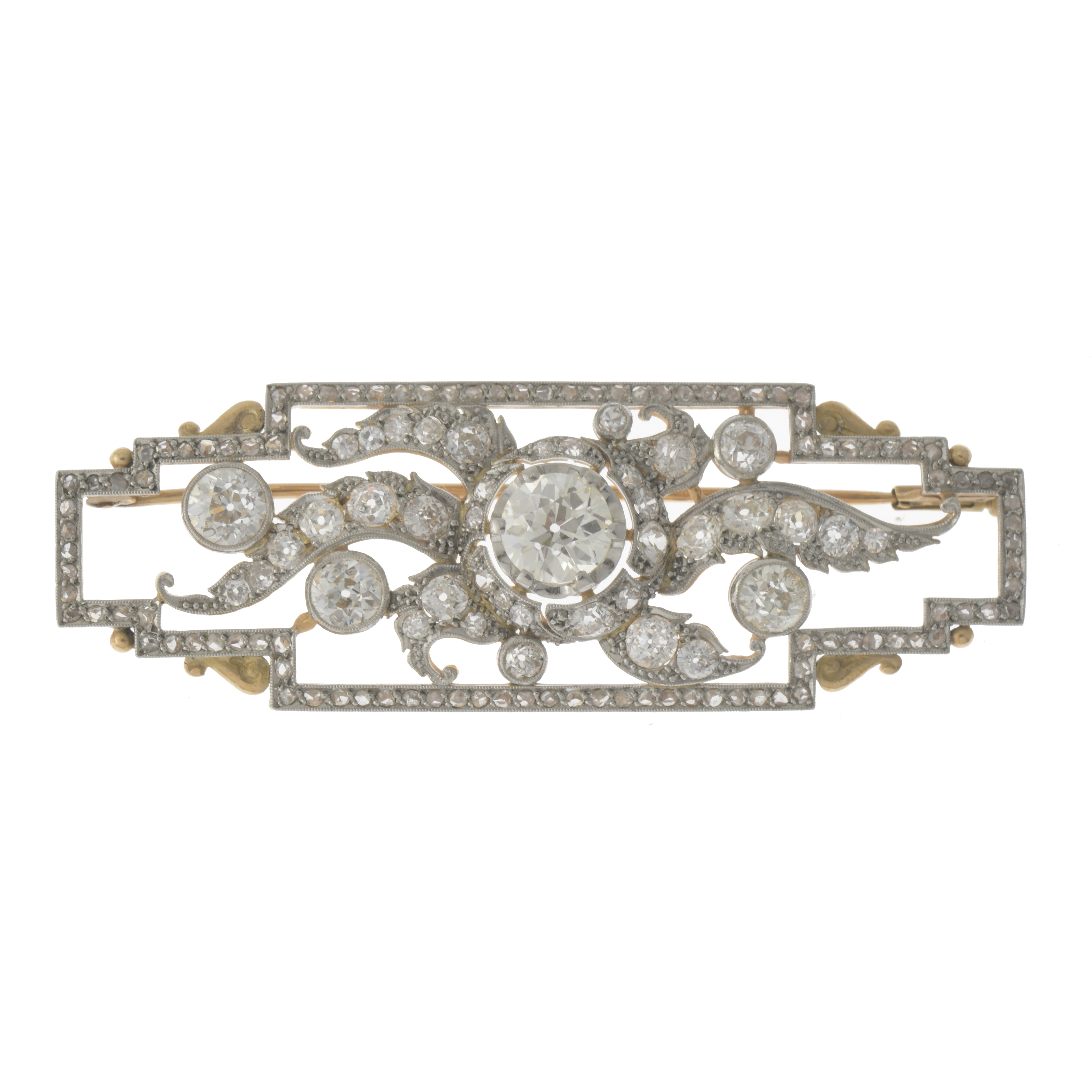 ART DÉCO BROOCH WITH DIAMONDS