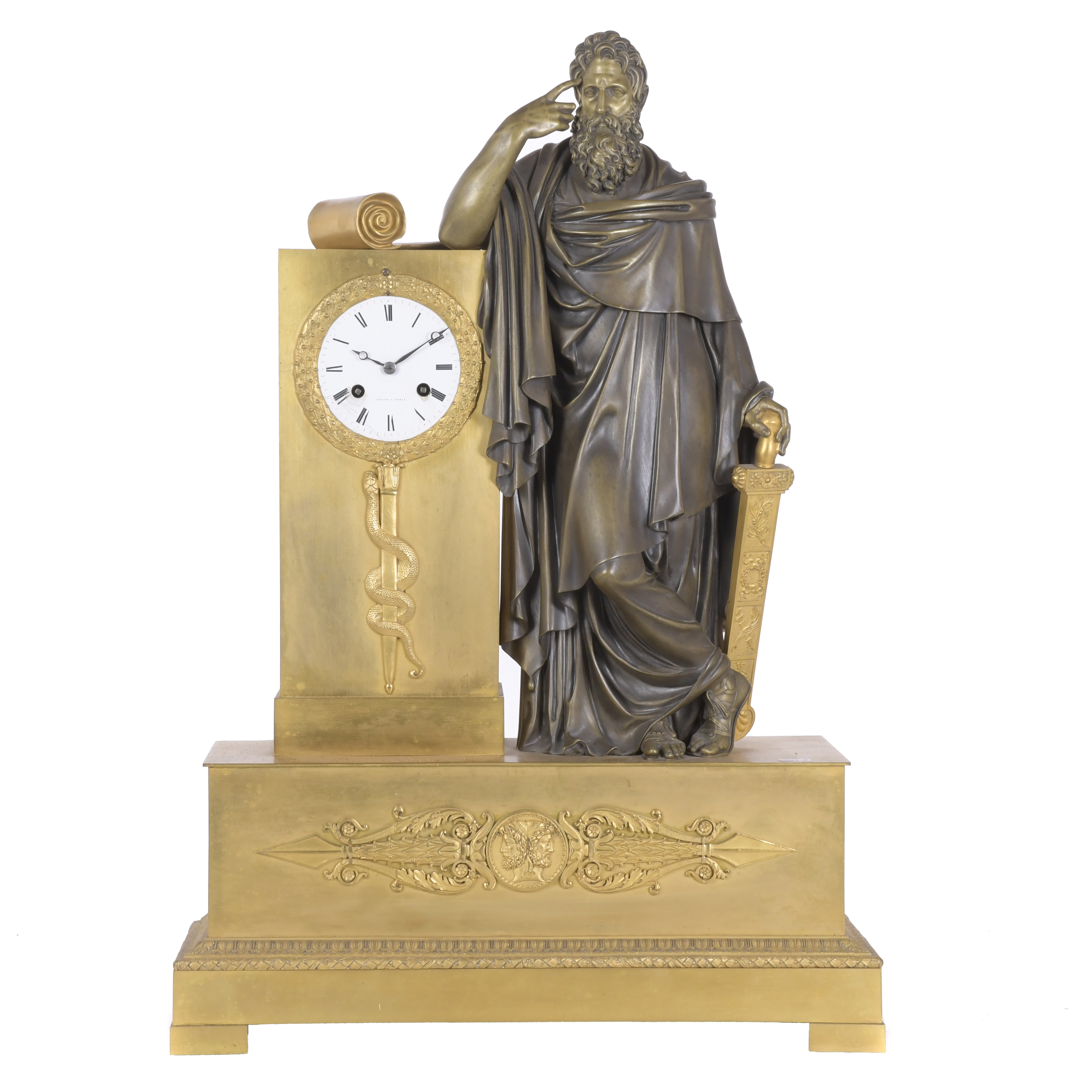 JEAN-ANTOINE LÉPINE (1720 - 1814). EMPIRE TABLE CLOCK WITH 