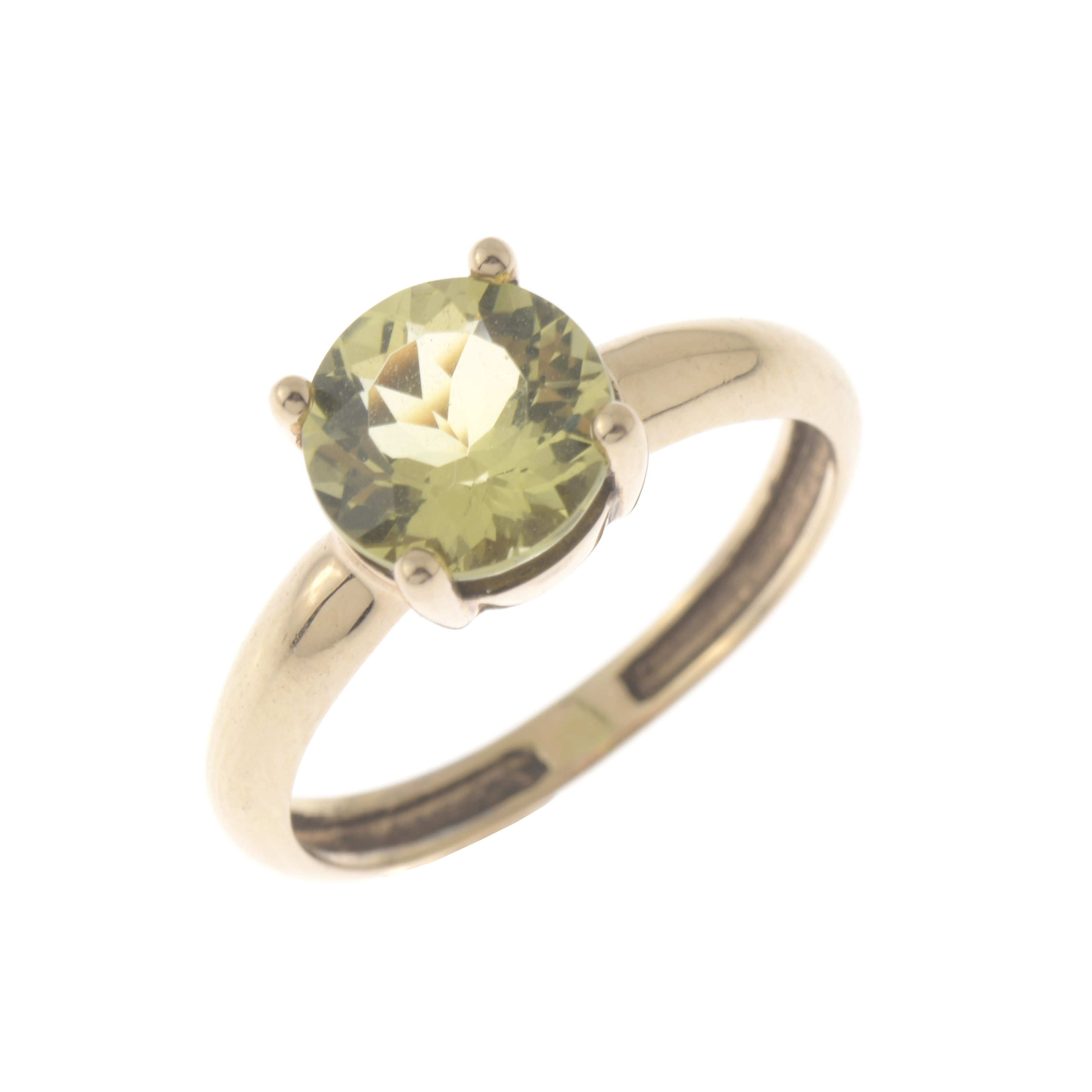 ROSE GOLD RING WITH OLIVINE