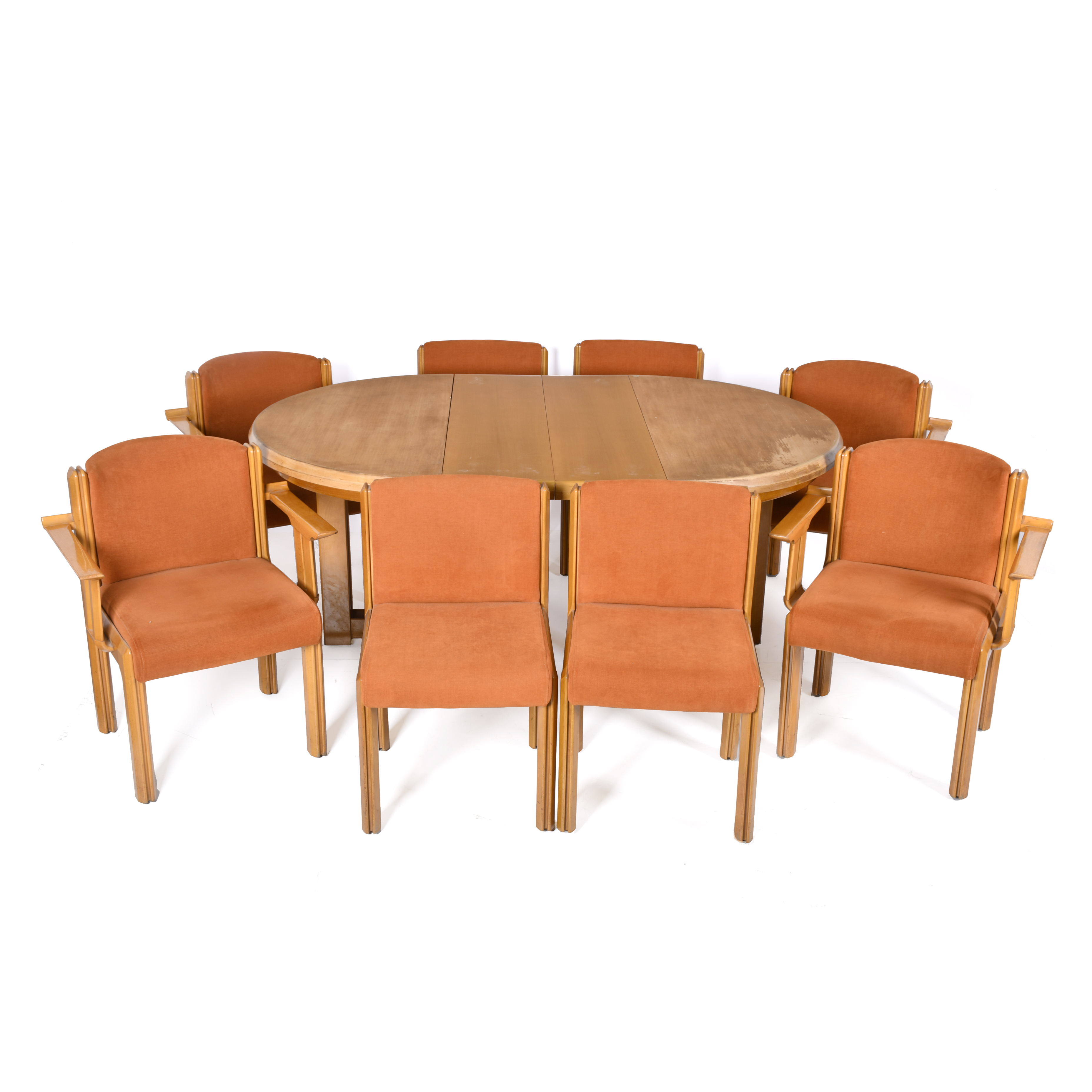 GUILLEUMAS. Dining room set, model Atenas A-36, circa 1960.