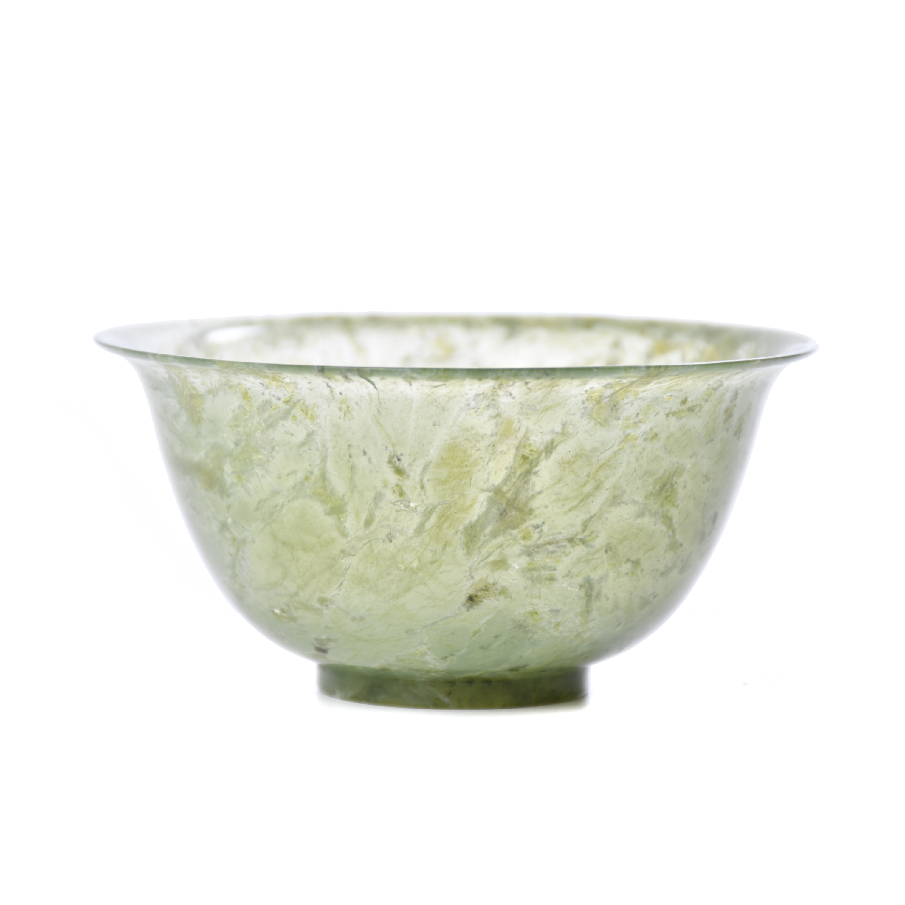 Small Chinese nephrite jade bowl, late 19th - early 20th ce