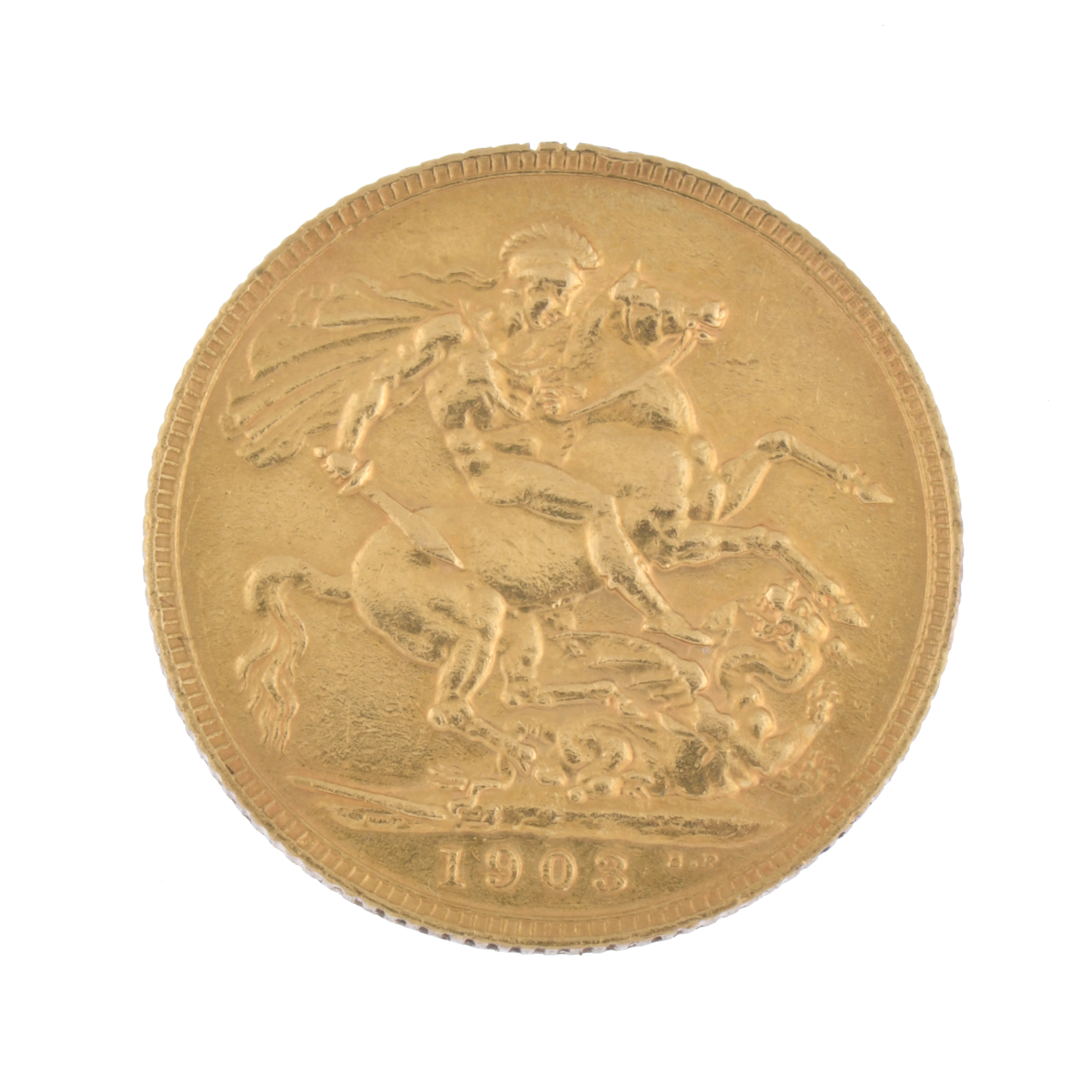 Pound coin, Edward VII, 1903.