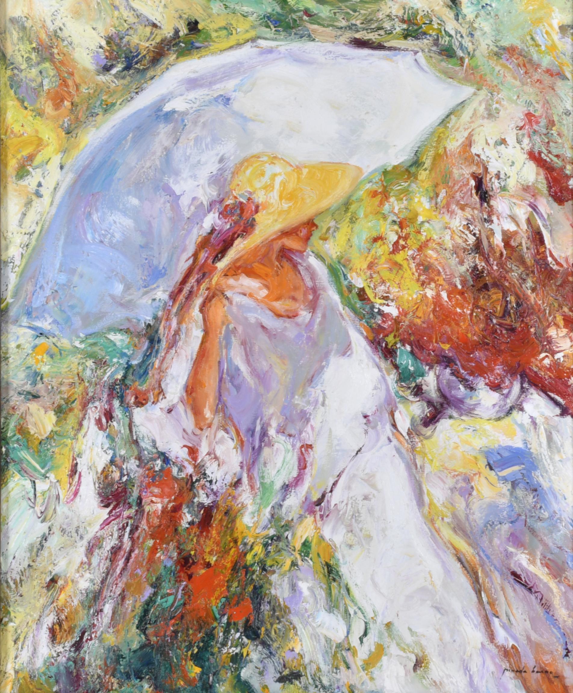 JOSÉ ANTONIO PINEDA BUENO  (1950). "Mujer con parasol".