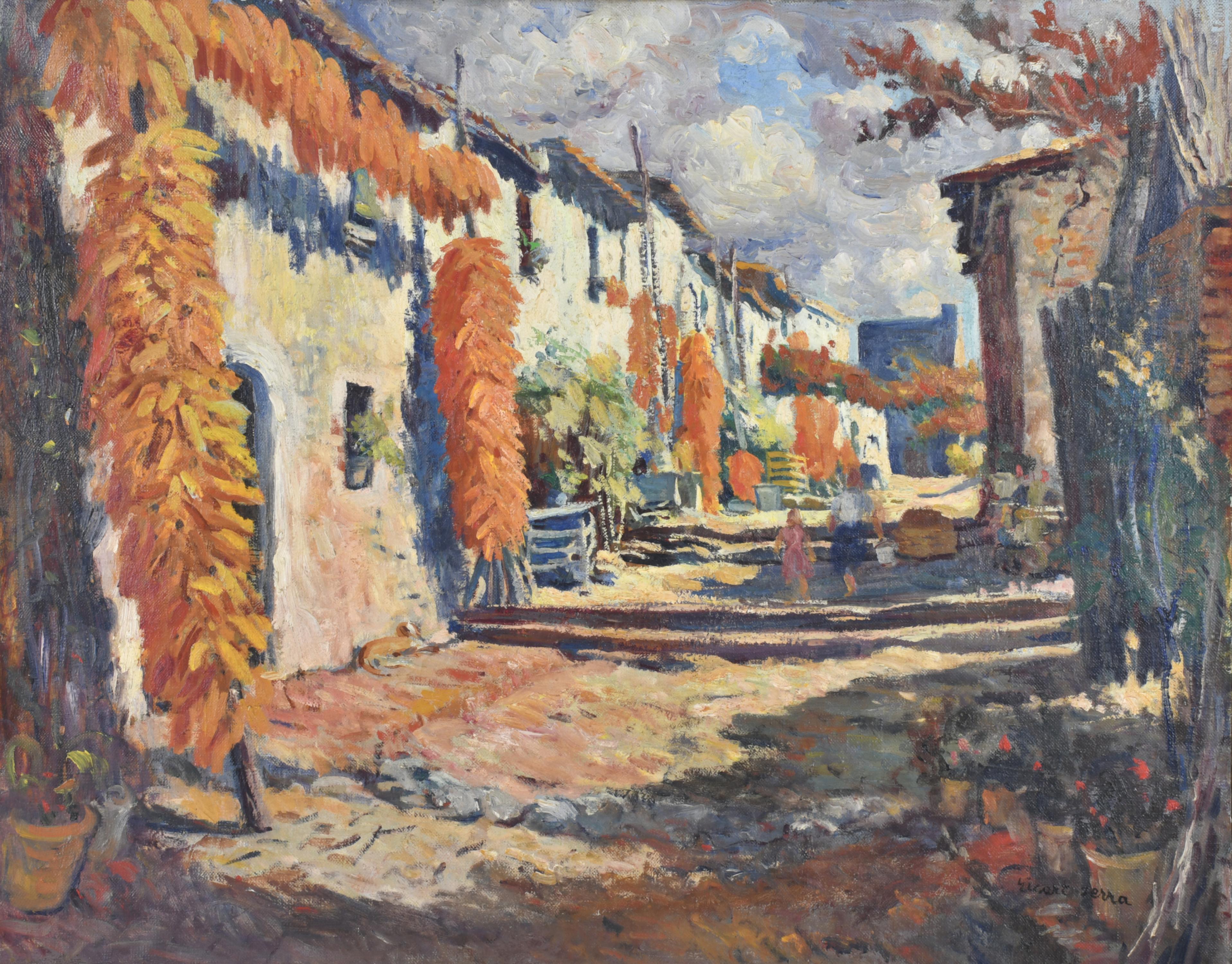 MANUEL RICART SERRA (1913-2014). "Calle de pueblo".