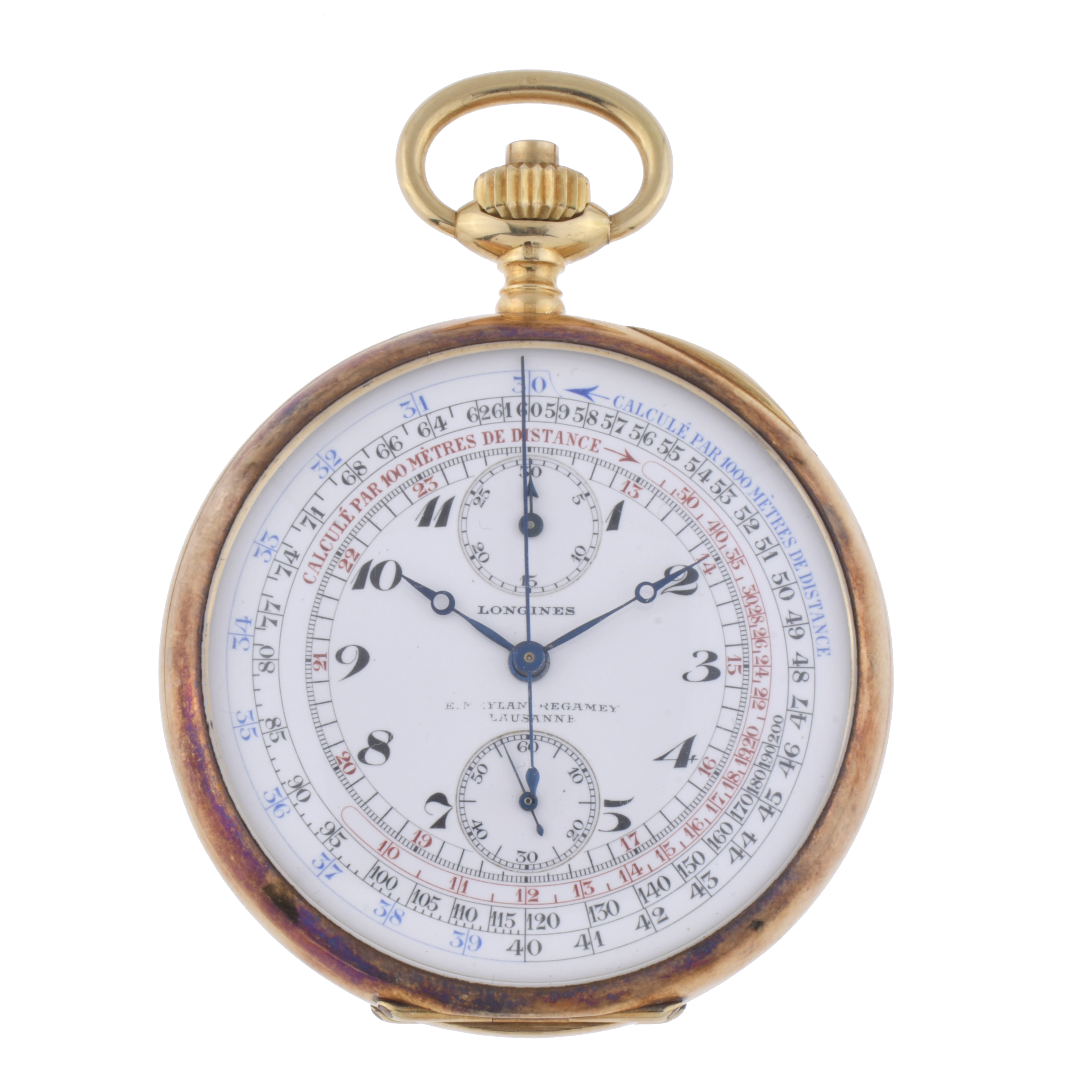 LONGINES, pocket watch with tachymeter.