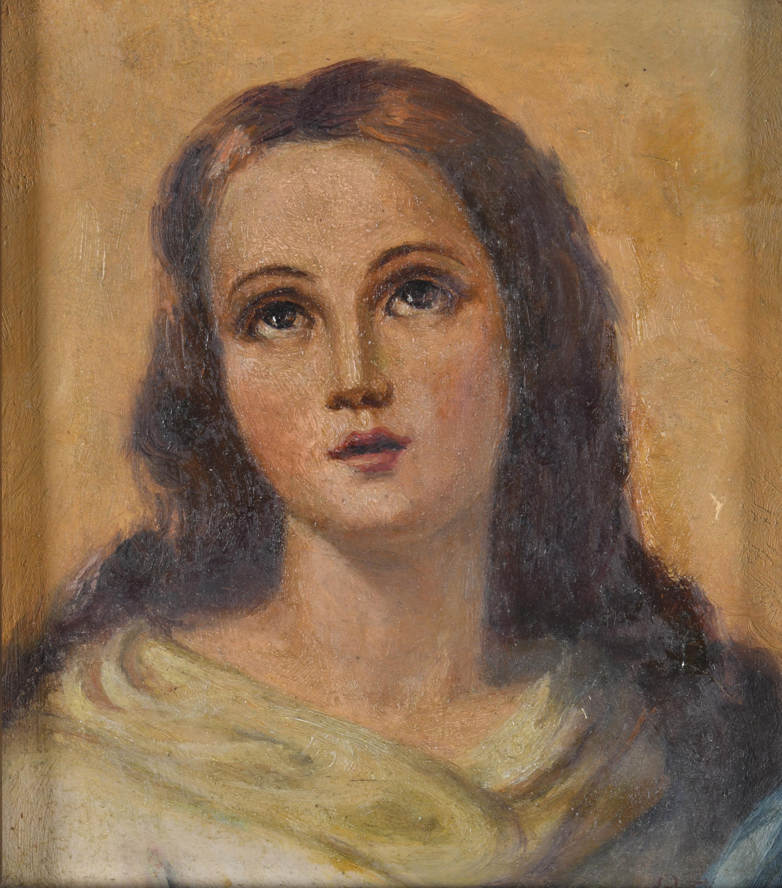 ESCUELA ESPAÑOLA, PPS. SIGLO XX. "Rostro de Inmaculada" a p