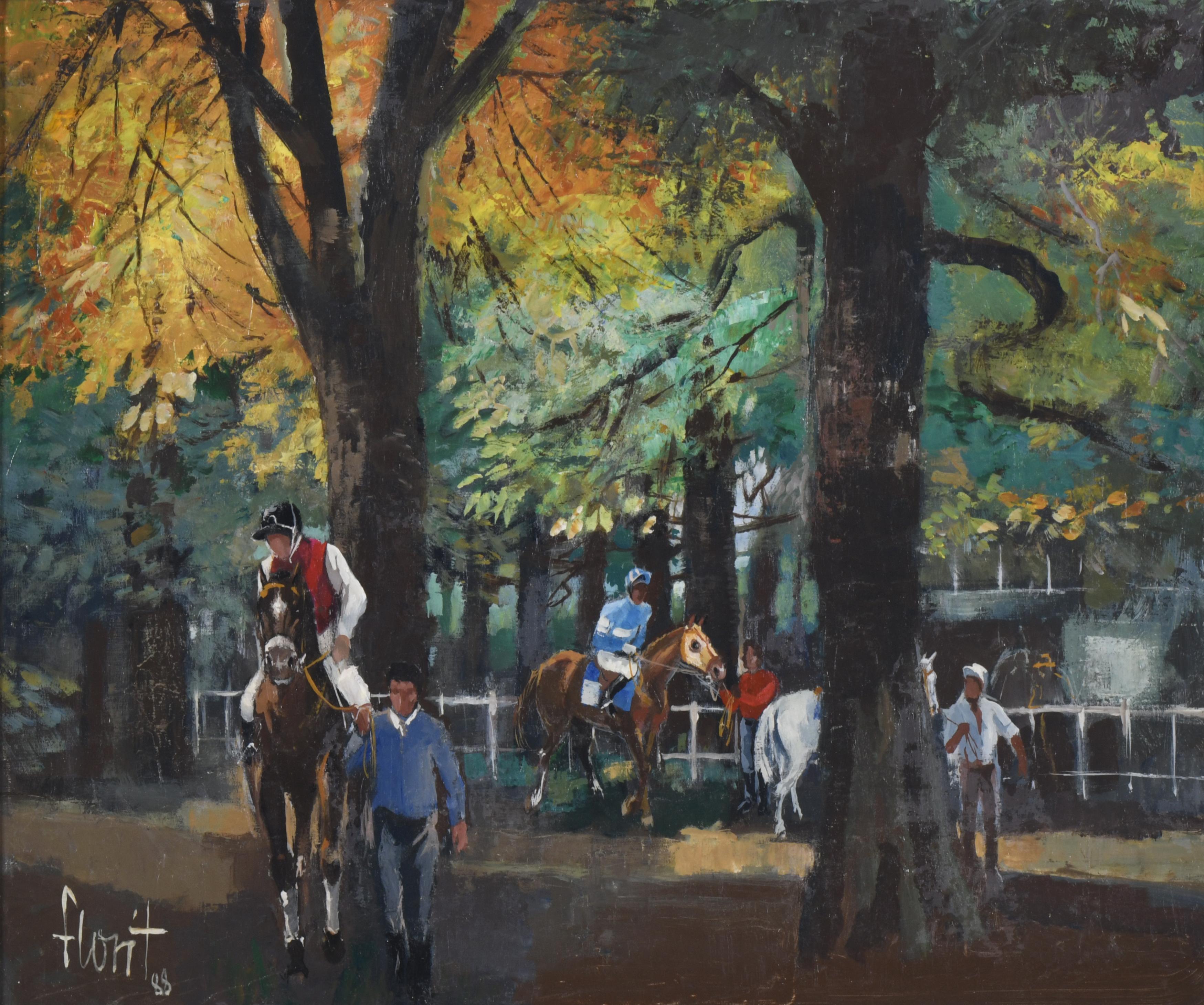 JOSÉ LUIS FLORIT RODERO (1909-2001). "Hipódromo", 1988.