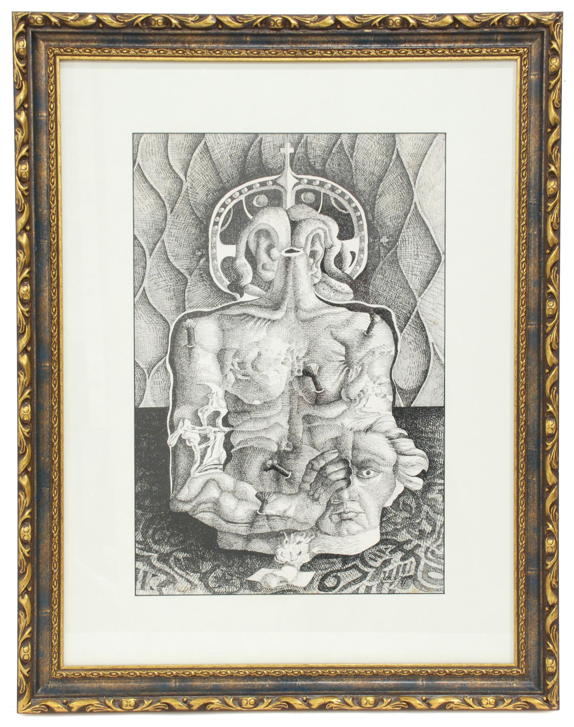 LUIS DÍAZ OLIVA (1938-2001), Sin título, Tinta sobre papel