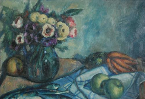 FRANCESC de A. GALI FABRA (1880-1965). "Still life with sar