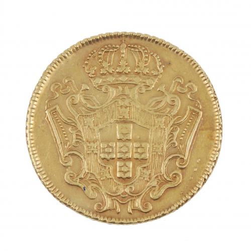 MONEDA EN ORO JOAO V DE PORTUGAL. 1733.