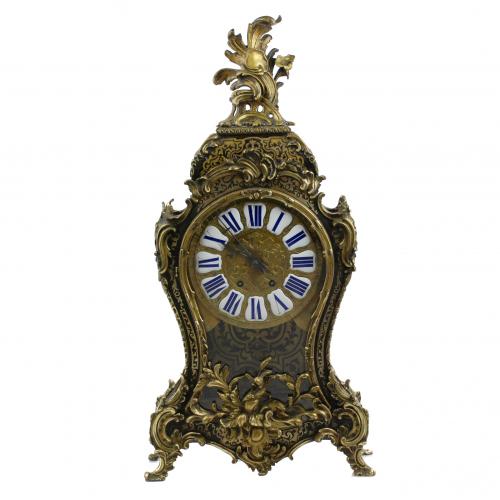 RELOJ DE SOBREMESA FRANCÉS ESTILO BOULLE, SIGLO XIX