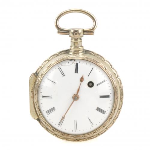 RELOJ DE BOLSILLO EN PLATA.