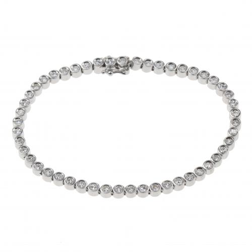 PULSERA RIVIERE DE DIAMANTES.