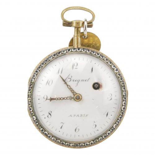 ATRIBUIDO BREGUET. RELOJ FRANCÉS DE BOLSILLO, PRINCIPIOS DEL SIGLO XIX.