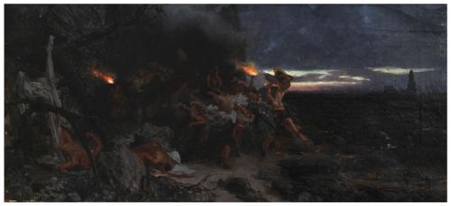 HENRYK I. SIEMIRADZKI (1843 - 1902), Saturnalia en la Capri