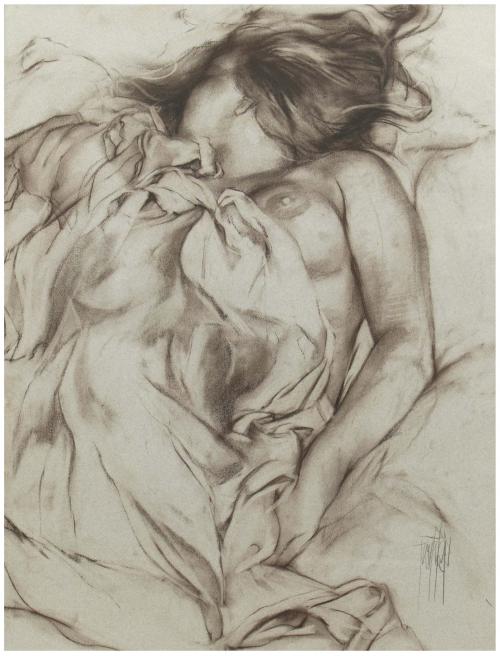 JOSÉ LUIS FUENTETAJA (1951) "JOVEN DURMIENDO".