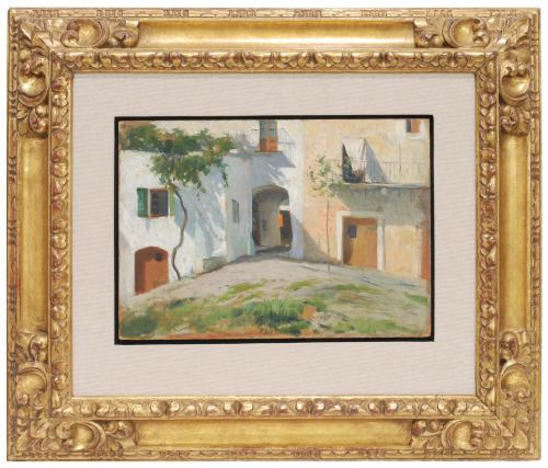 ELISEU MEIFRÉN ROIG (1859-1940) "El portal-Cadaqués".