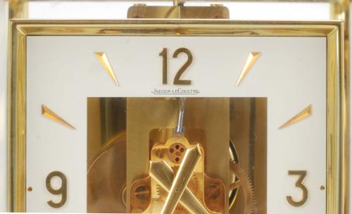 SWISS MANTLE CLOCK, JAEGER LE COULTRE "ATMOS", MID-TWENTIET