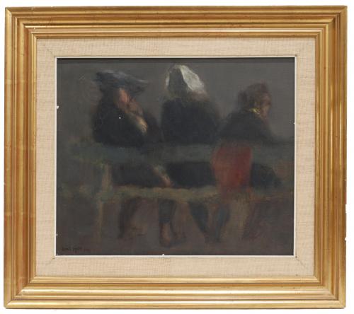 IGNACIO GARCÍA ERGÜIN (1934) "3 MUJERES DE ESPALDAS", 1973.