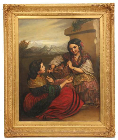 Oil on canvas.Signed, dated and located on the lower left corner, Granada, 1860.Label with description on the reverse.126 x 101 cm. and 160 x 135 cm. (frame).