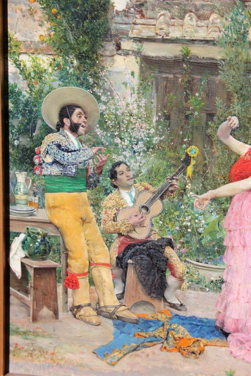 JOSÉ VILLEGAS Y CORDERO (1844/48-1921). "Flamenco partying".