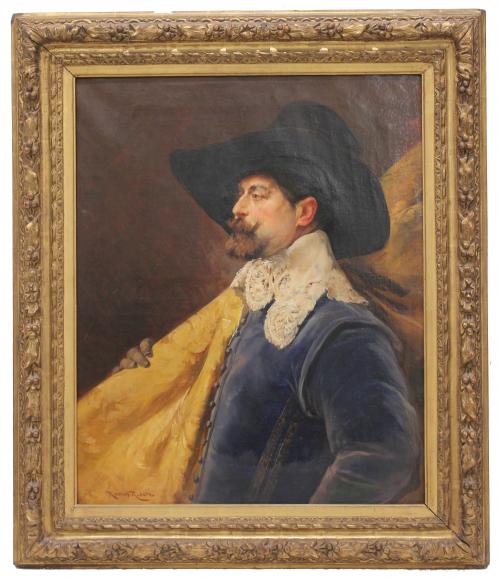 ROMÁN RIBERA CIRERA (1848-1935). "RETRATO CABALLERO".