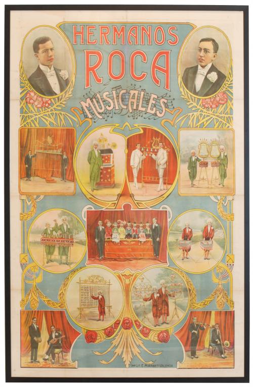 "HERMANOS ROCA MUSICALES", GRAN CARTEL DE MAGIA, 1890-1900