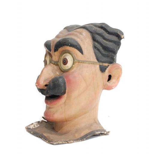 "GROUCHO MARX", MÁSCARA DE CABEZUDO, SEGUNDA MITAD SIGLO XX