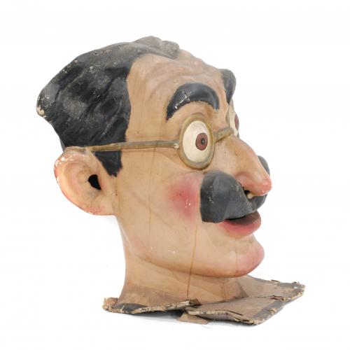 "GROUCHO MARX", MÁSCARA DE CABEZUDO, SEGUNDA MITAD SIGLO XX