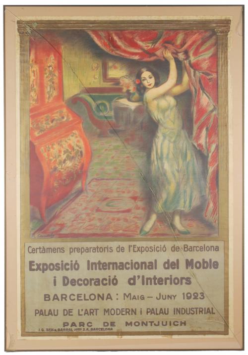 ESCUELA CATALANA DEL SIGLO XX. "Exposició Internacional del moble i decoració del 1923".