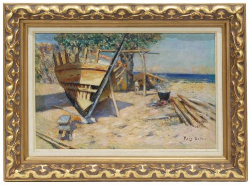 JOAN ROIG Y SOLER (1852-1909). "Barcas".