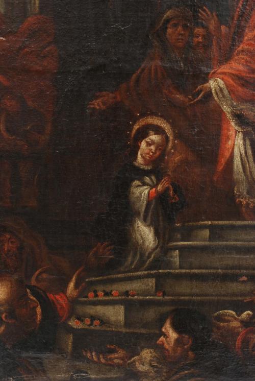 18TH CENTURY SPANISH SCHOOL "Presentation of Mary".