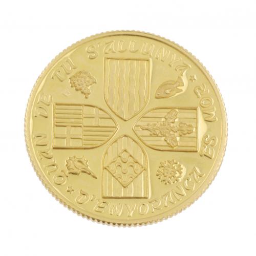 MEDALLA "DOLÇA CATALUNYA" EN ORO.